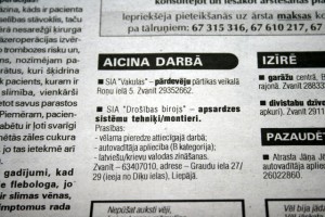 sludinajums