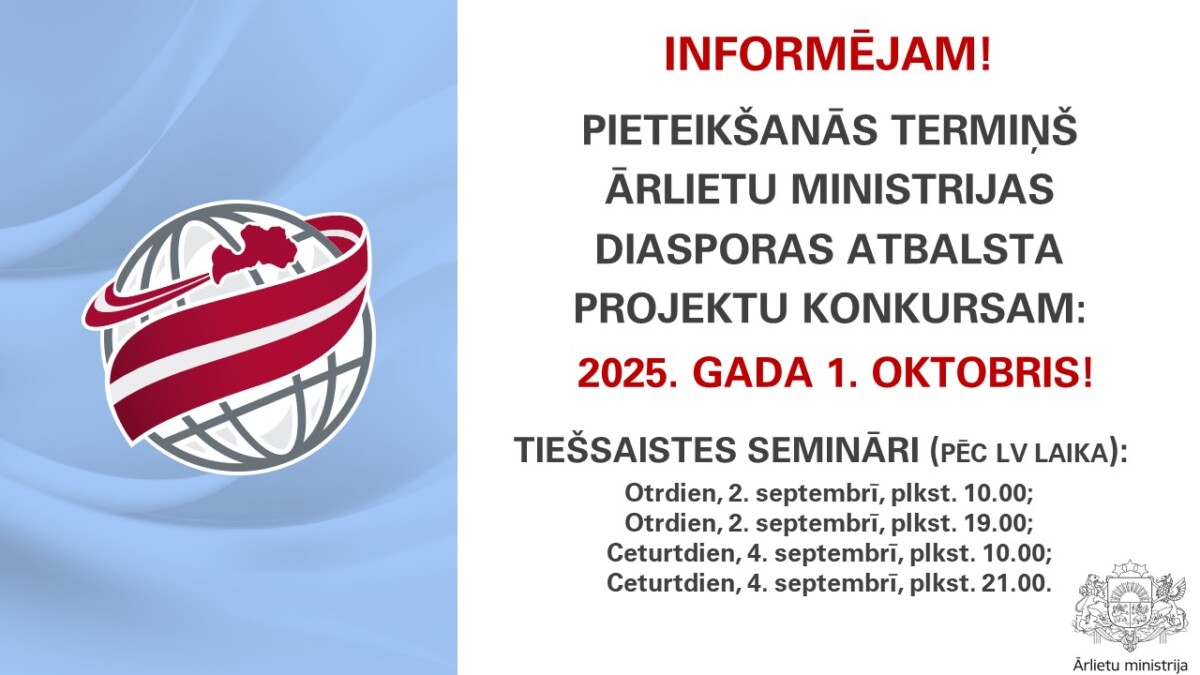 Informatīvi semināri par projektu pieteikumu iesniegšanas prasībām