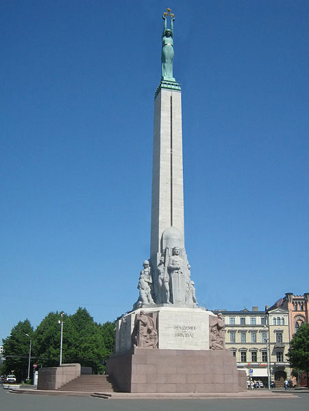 The Freedom Monument in Riga