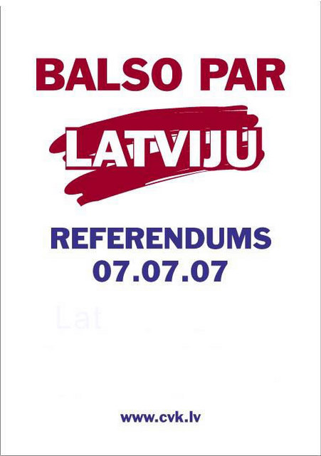 Referendums. Par ko balsot?