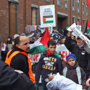 Protesta mītiņš Dublinā