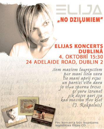 Koncerts Dublinā – uzlūdz Elija