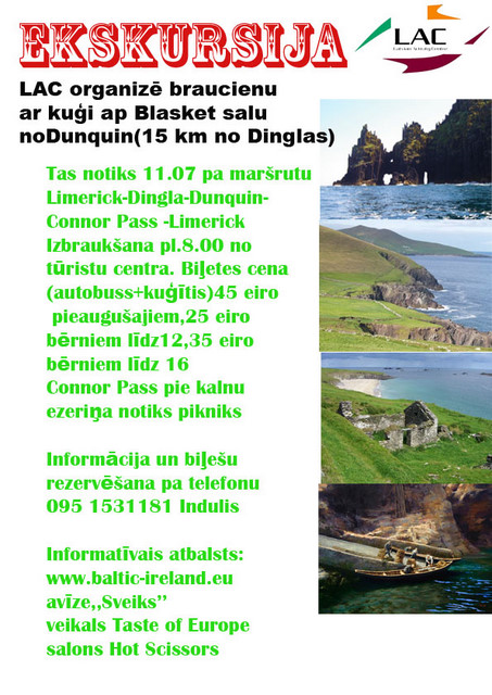 Ekskursija no Limerikas 11. jūlijā