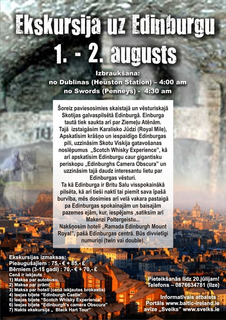 Ekskursija uz Edinburgu