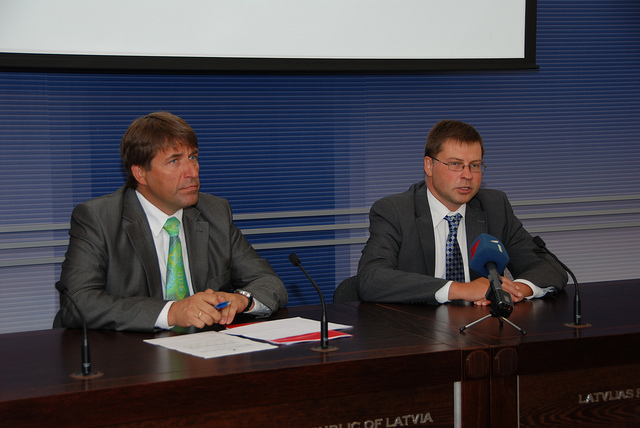 V. Dombrovskis: “Latvijā recesija ir pārvarēta”