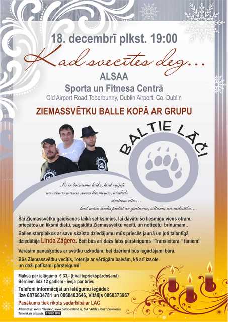 Ziemassvētku balle kopā ar grupu  „Baltie Lāči”