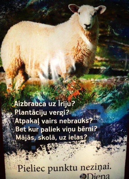 Dīvainā laikraksta “Diena” abonēšanas reklāma