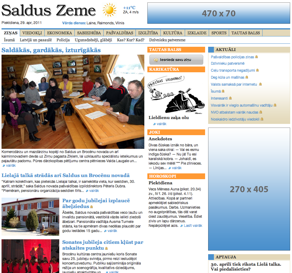 Saldeniekiem pasaulē!