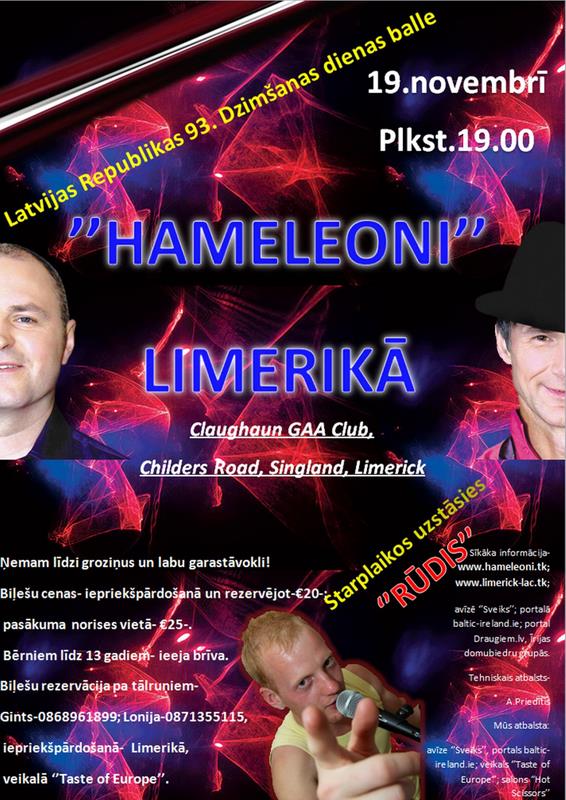 Latvijas dzimšanas dienas balle Limerikā