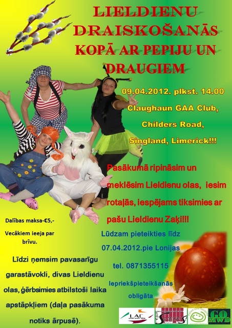 Lieldienu draiskošanās Limerikā kopā ar Pepiju un draugiem