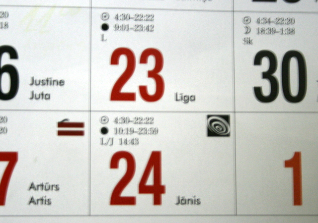 Ārzemēs vārda dienu svinēs 1994 Jāņi un 399 Līgas