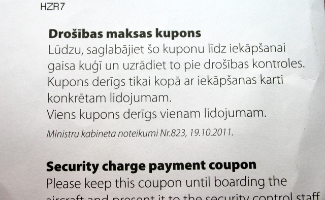 Lidostas “Rīga” drošības nodevu iespējams apmaksāt arī pašapkalpošanās kioskos