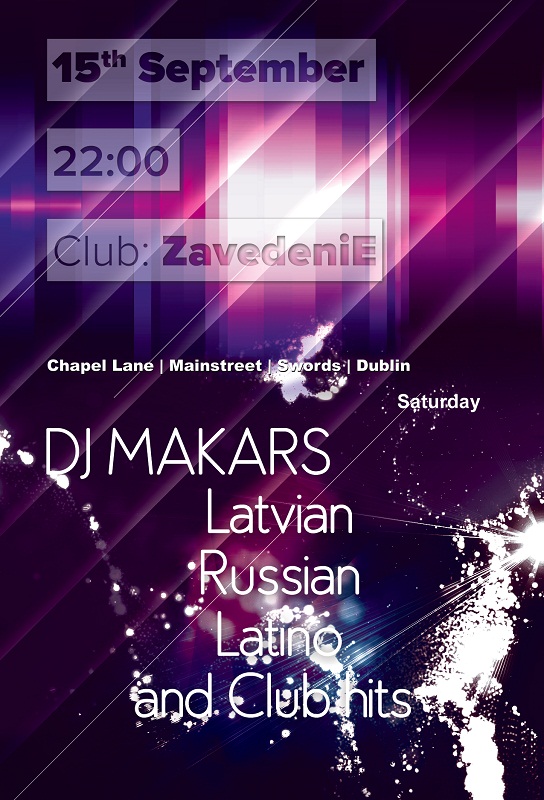 Latviešu Dj naktsklubā ZavedeniE