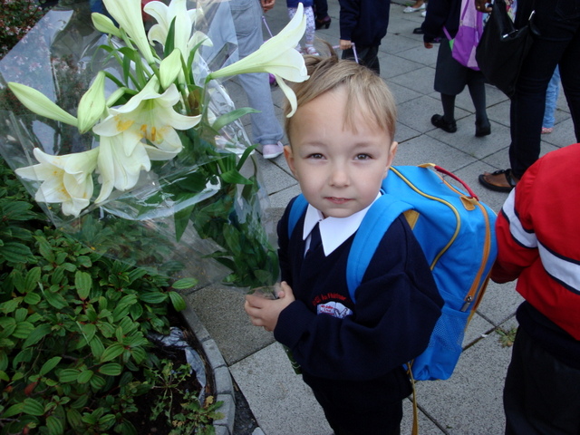 Latviešu bērnu pirmā skolas diena īru skolās