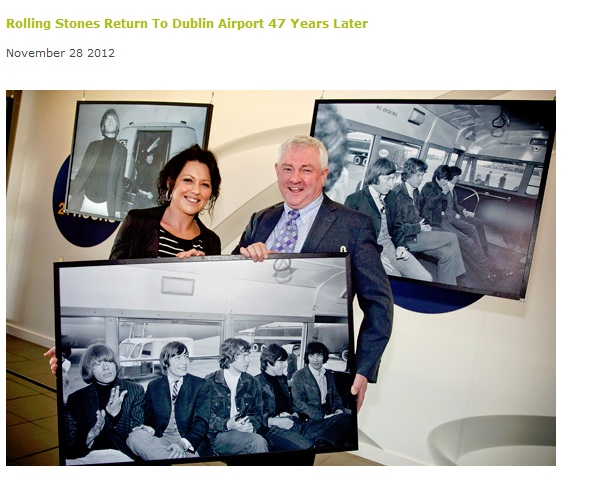 “The Rolling Stones” pēc 47 gadiem atgriežas Dublinas lidostā