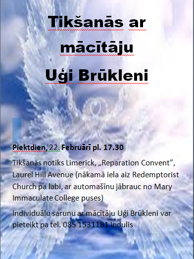 Tikšanās ar mācītāju U. Brūkleni Limerikā