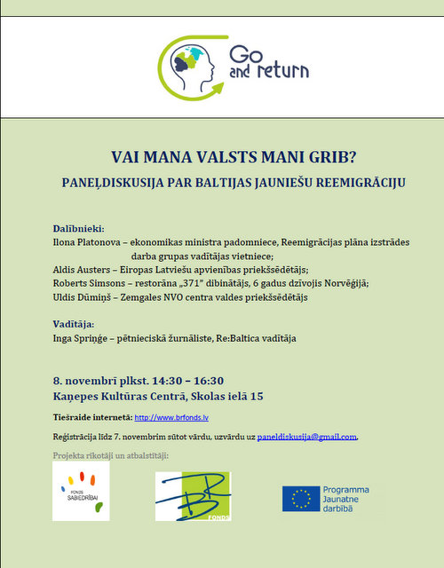 Aicina tiešraidē sekot līdz paneļdiskusijai Vai mana valsts mani grib?