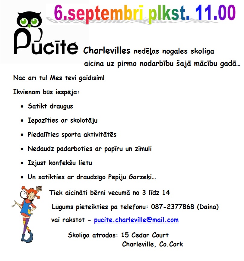 Mācību gada sākums Charleville skoliņā