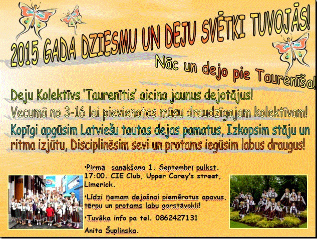 “Taurenītis” aicina jaunus dejotājus