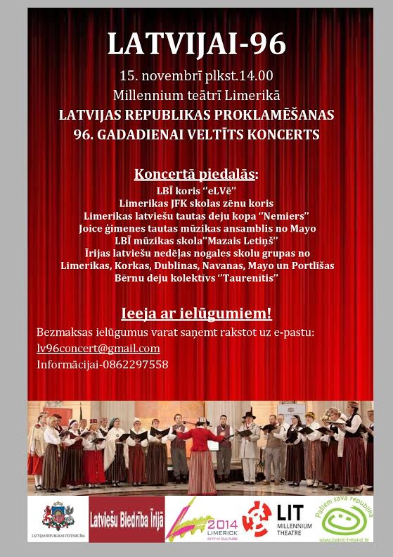 Latvijai veltīts koncerts Limerikā