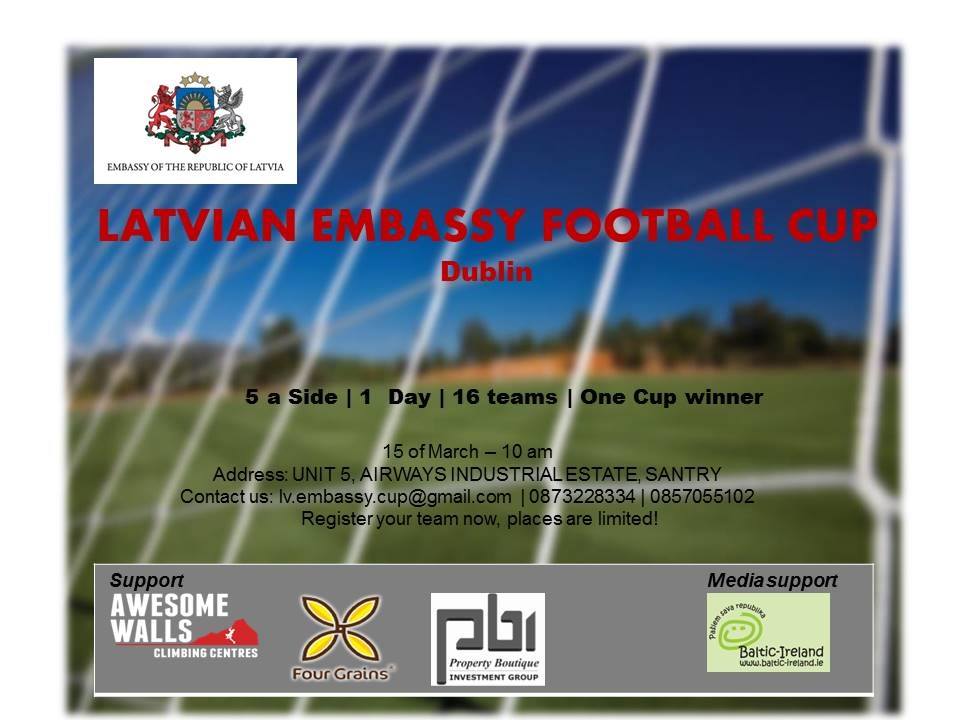 Latvijas vēstniecības kausa izcīņa mini futbolā!