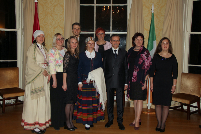 Pieņemšana Dublinā par godu Latvijas proklamēšanas 97.gadadienai