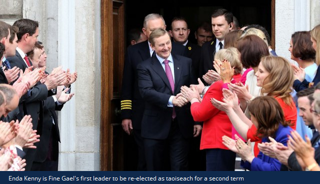 Šodien par Īrijas premjeru ievēlēts Enda Kenny