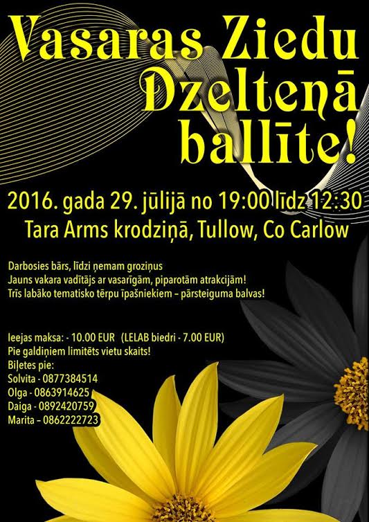 Vasaras Ziedu Dzeltenā ballīte Tullow