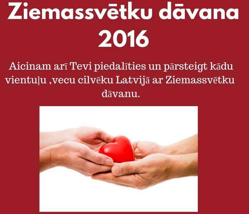 Aicinājums piedalīties Ziemassvētku labdarības akcijā