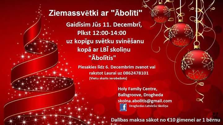 Ziemassvētku pasākums ģimenēm Droghedā