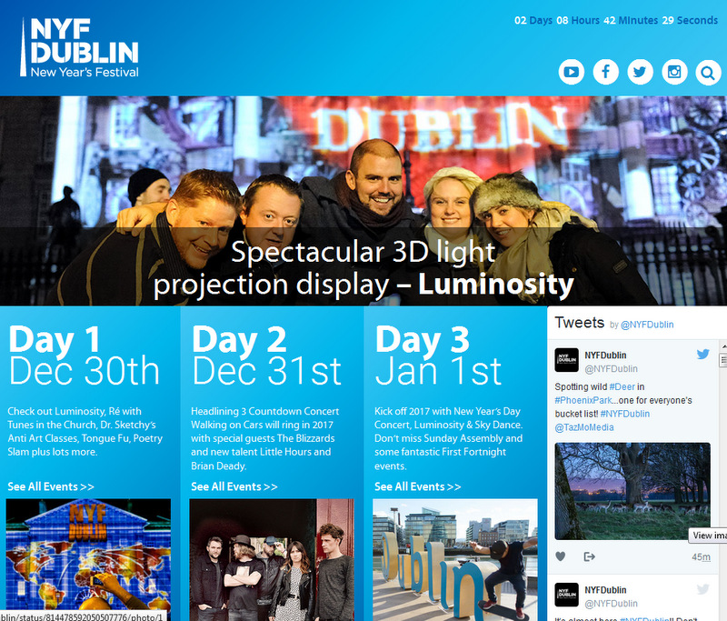 Jaungada sagaidīšanas pasākumi Dublinā