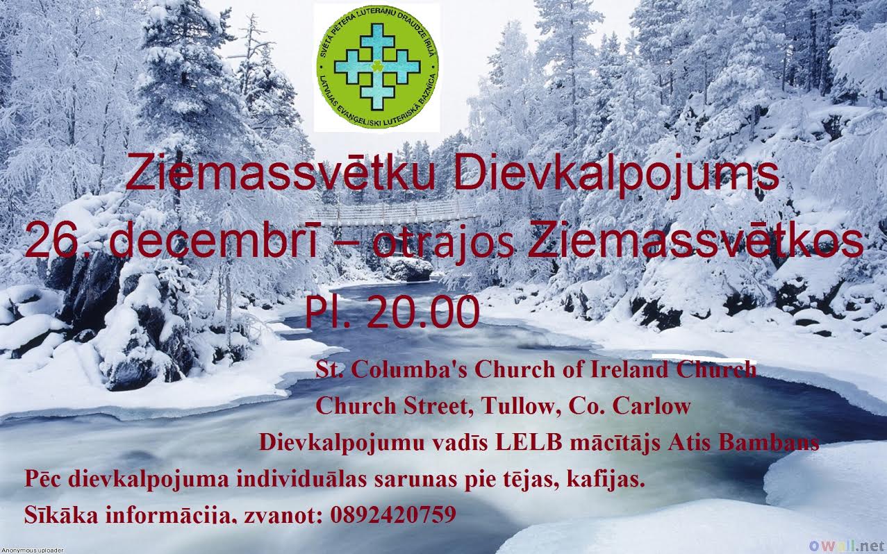 Ziemassvētku dievkalpojumi Dublinā, Carrickmacross un Tullow