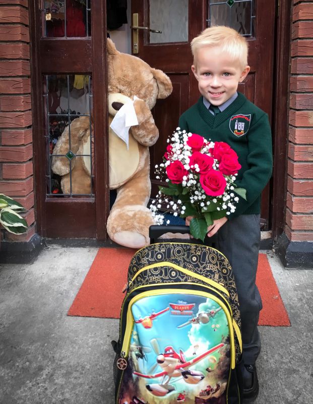Latviešu bērnu pirmā skolas diena īru skolās