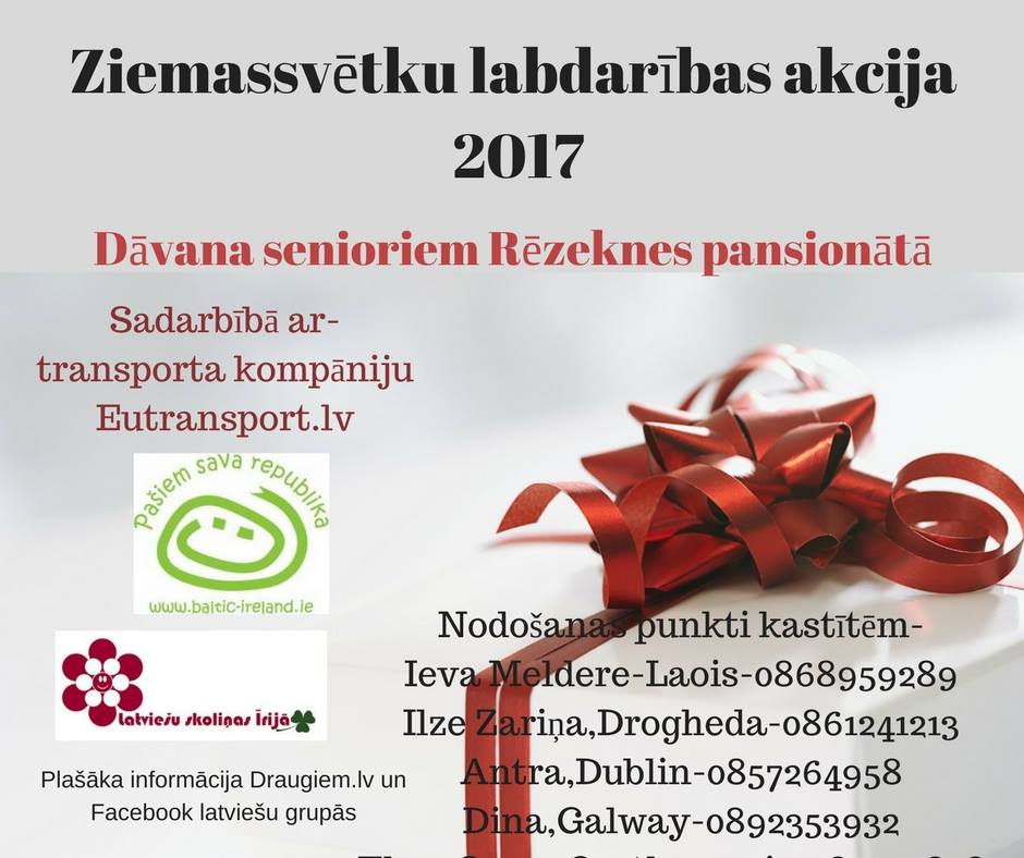Arī šogad notiks Shoe box labdarības akcija