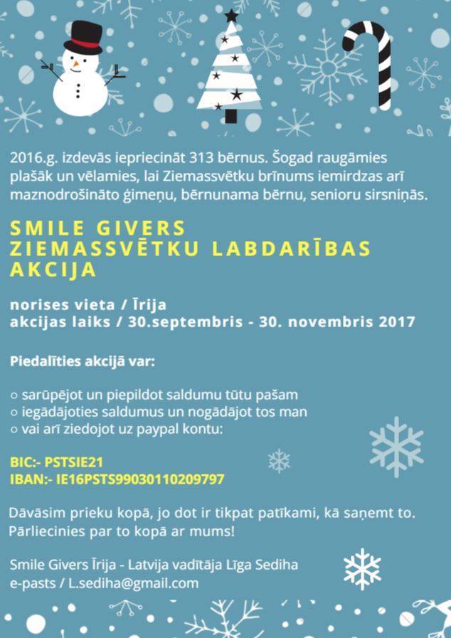 Arī tu vari kļūt par Ziemassvētku labdari!