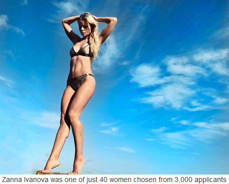 Miss Bikini Ireland fināliste – Žanna Ivanova no Latvijas