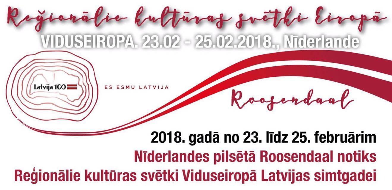 Latviešu kultūras dienas Nīderlandē; piedalās arī Īrijas kolektīvi