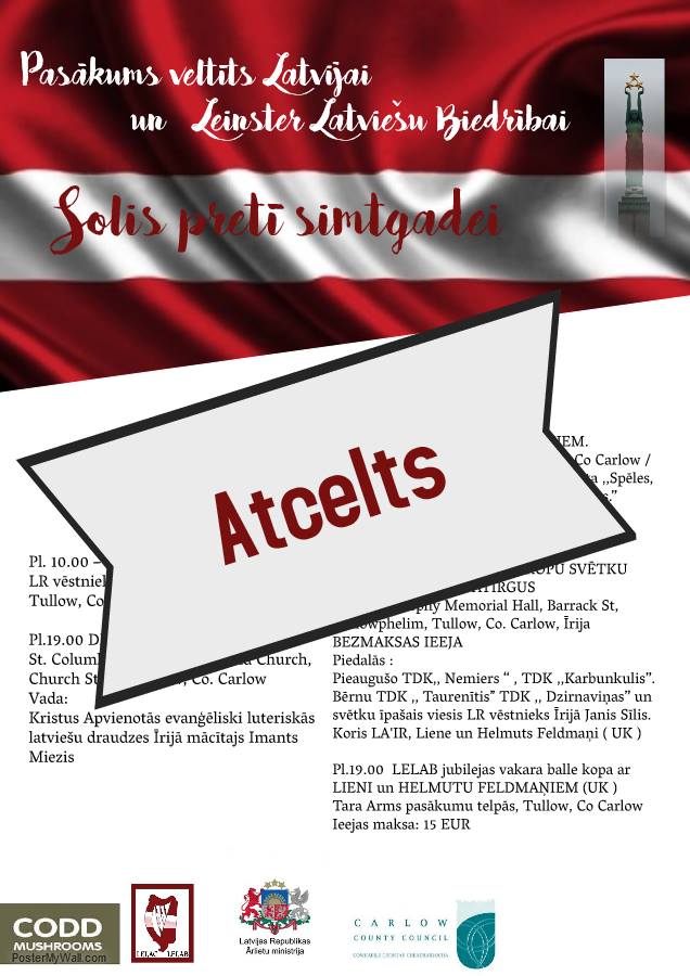 LELAB atceļ pasākumus “Solis tuvāk simtgadei”
