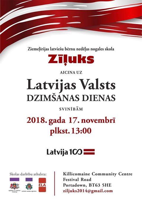 Latvijas Valsts Dzimšanas dienas svinības Portadown
