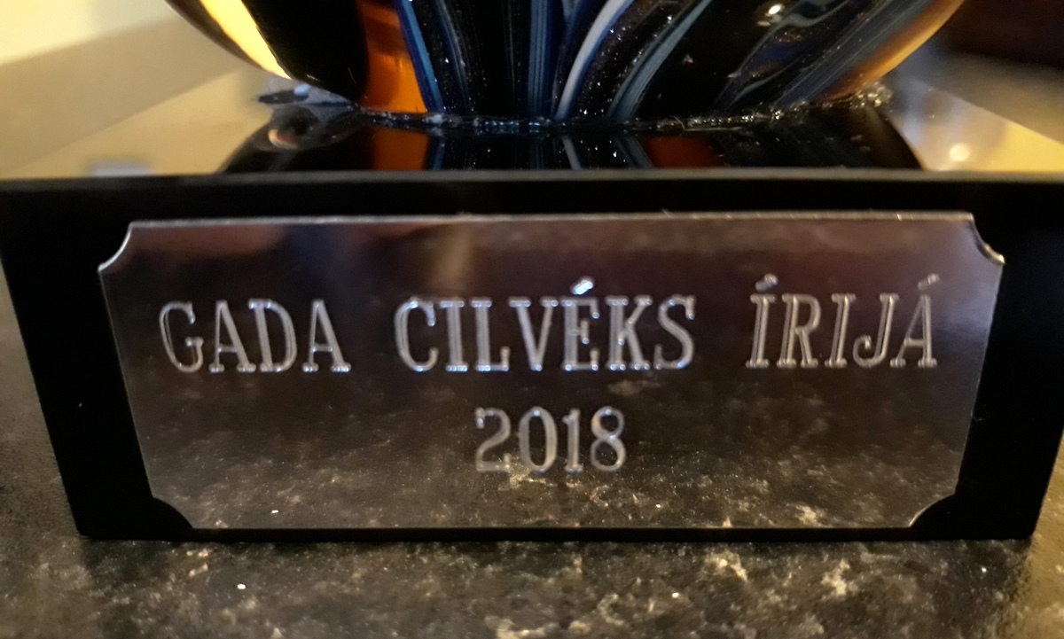 Portāls iedibina balvu “Gada cilvēks Īrijā”