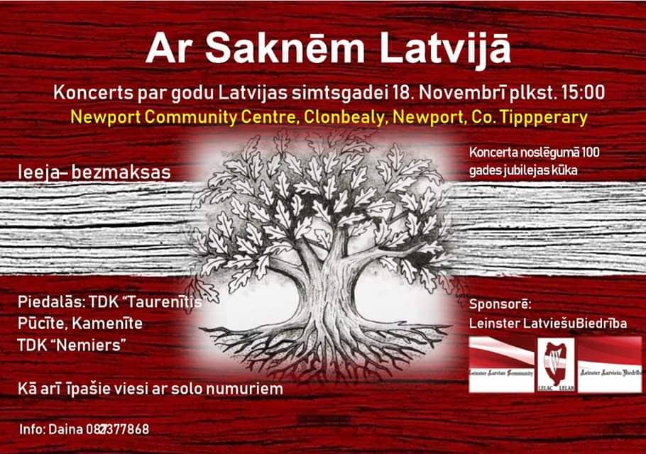 Koncerts par godu Latvijas valsts 100gadei