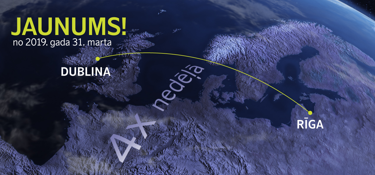 airBaltic uzsāks lidojumus uz Dublinu