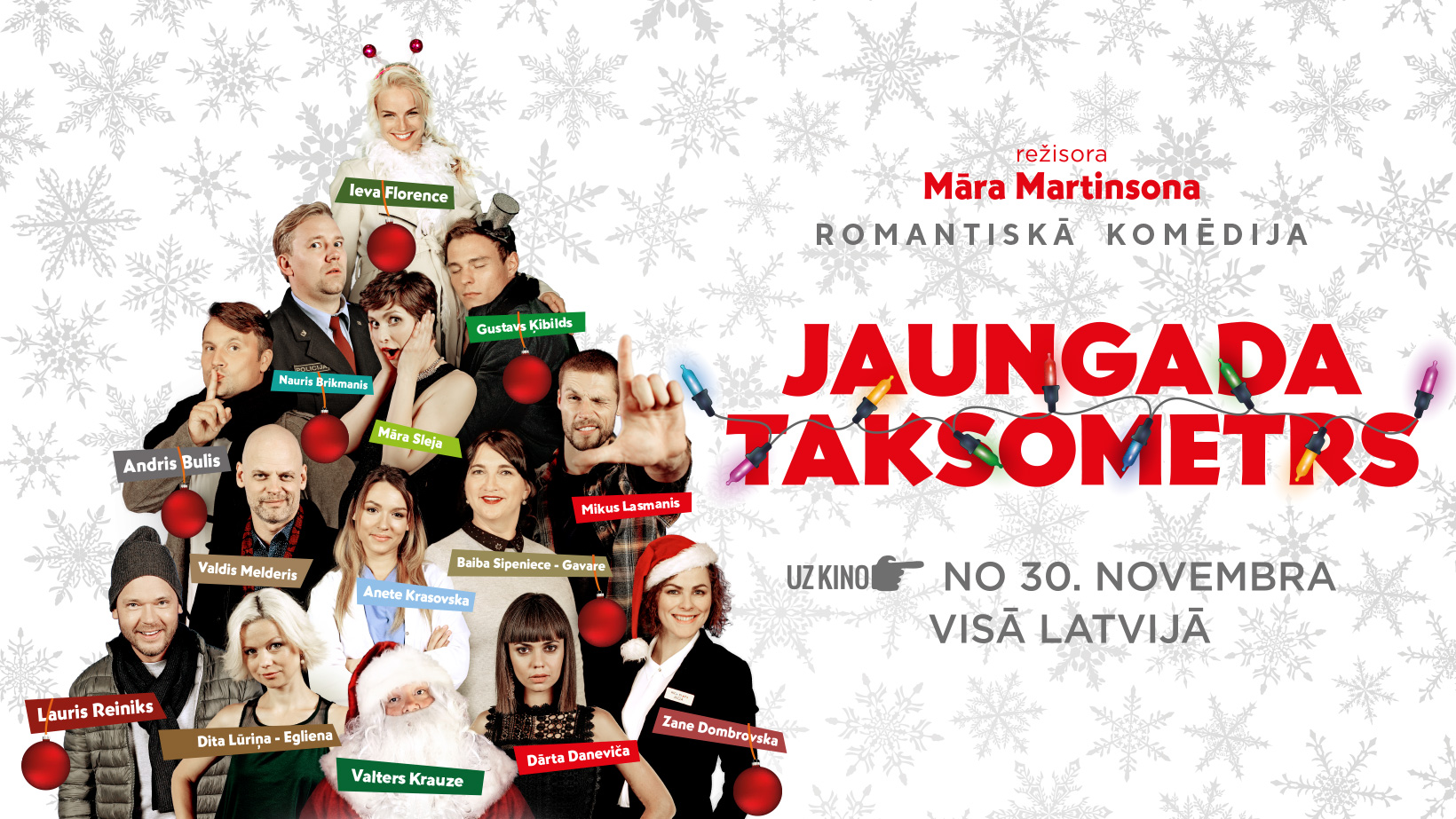 Romantisko komēdiju “Jaungada taksometrs” plāno rādīt arī Anglijā un Īrijā