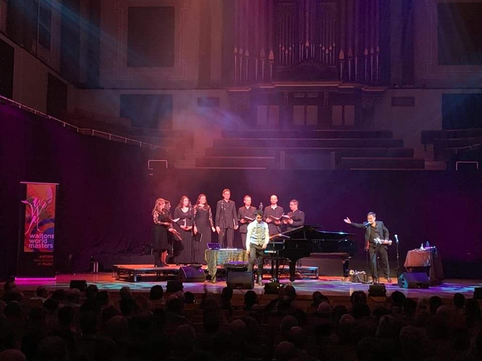 Pasaulslavenā džeza pianista Tigrana Hamasjana koncerta mūziķu vidū – arī divi latvieši