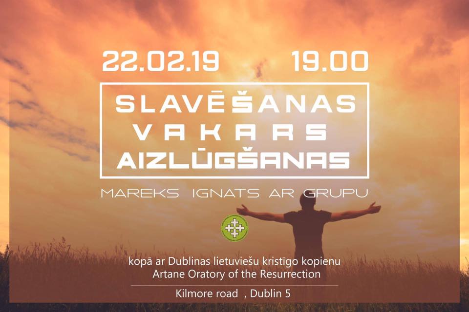LELB Sv.Pētera luterāņu draudze Īrijā aicina uz slavēšanas vakariem un dievkalpojumiem