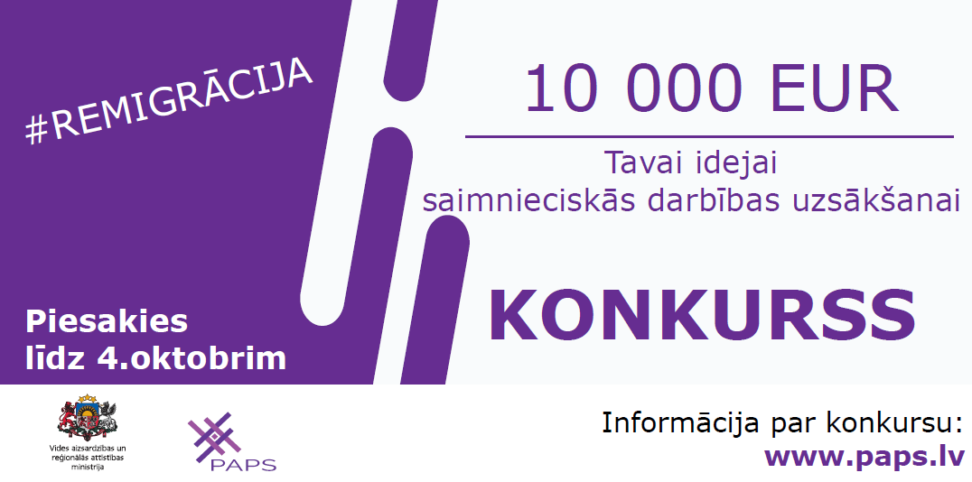 Remigrantu uzņēmējdarbības projektu konkurss Vidzemē