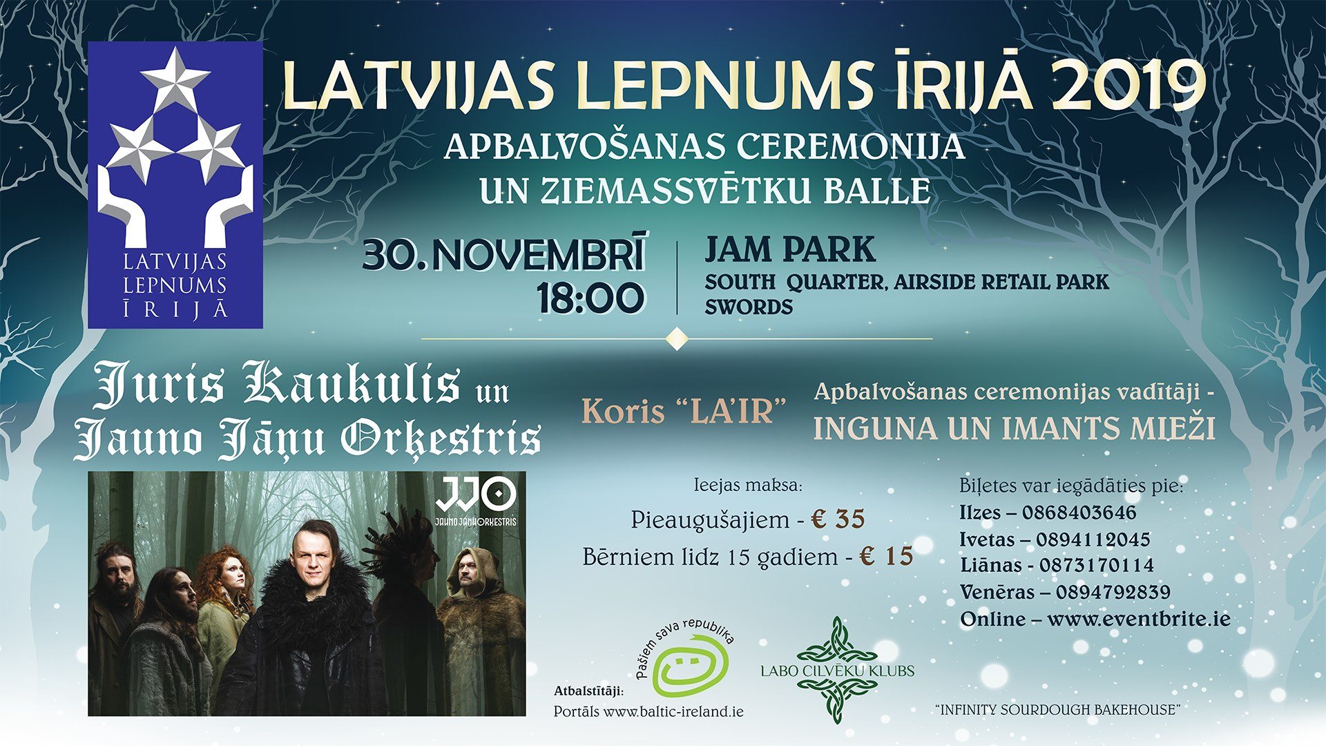 “Latvijas Lepnums Īrijā 2019” – apbalvošana un balle