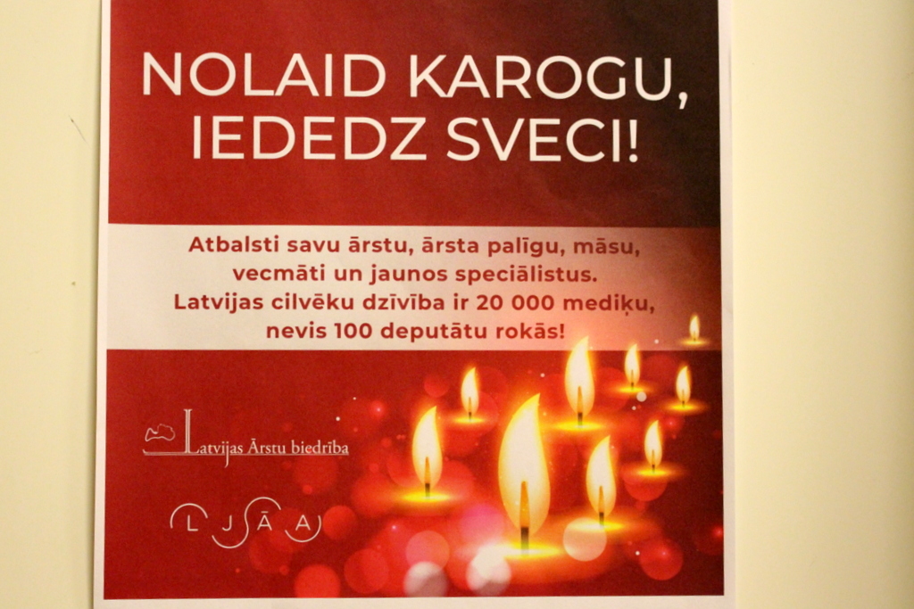 Pie Saeimas notiks mediķu protesta akcija, kuras izskaņā tiks iesniegts ierosinājums par Saeimas atlaišanu