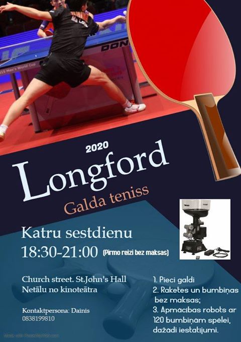 Galda teniss Longfordā