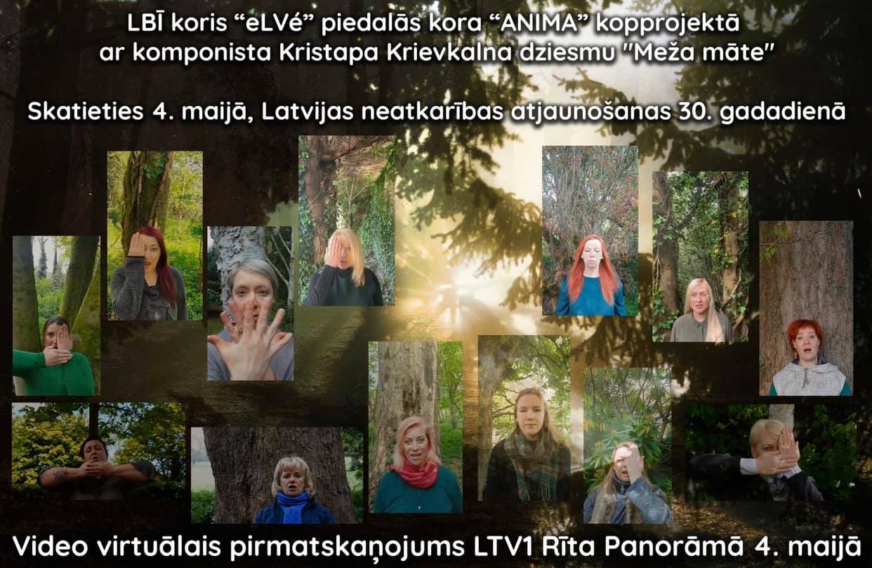 Saulkrastu koris ANIMA un dziedošie latvieši pasaulē sveic Latviju